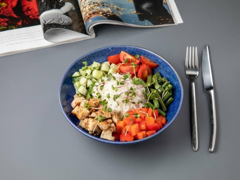 Poke with chicken