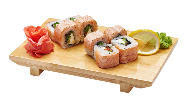 Икура ролл опаленный