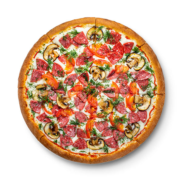 Пицца Ассорти тонкое тесто средняя (30см)