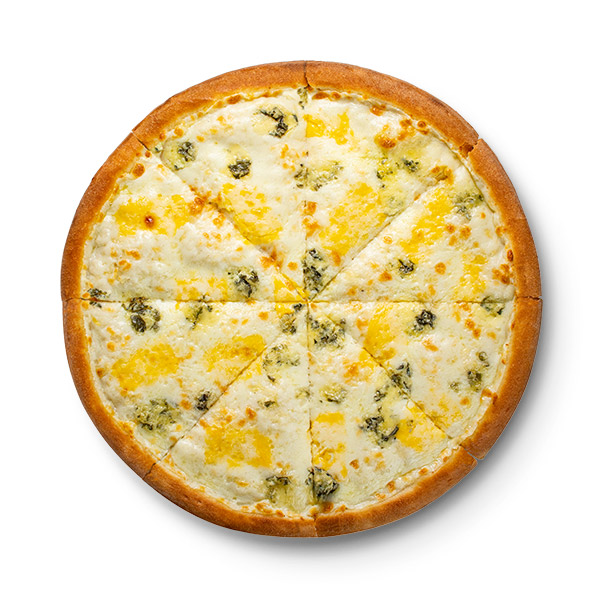 Пицца Четыре сыра тонкое тесто средняя (30см)