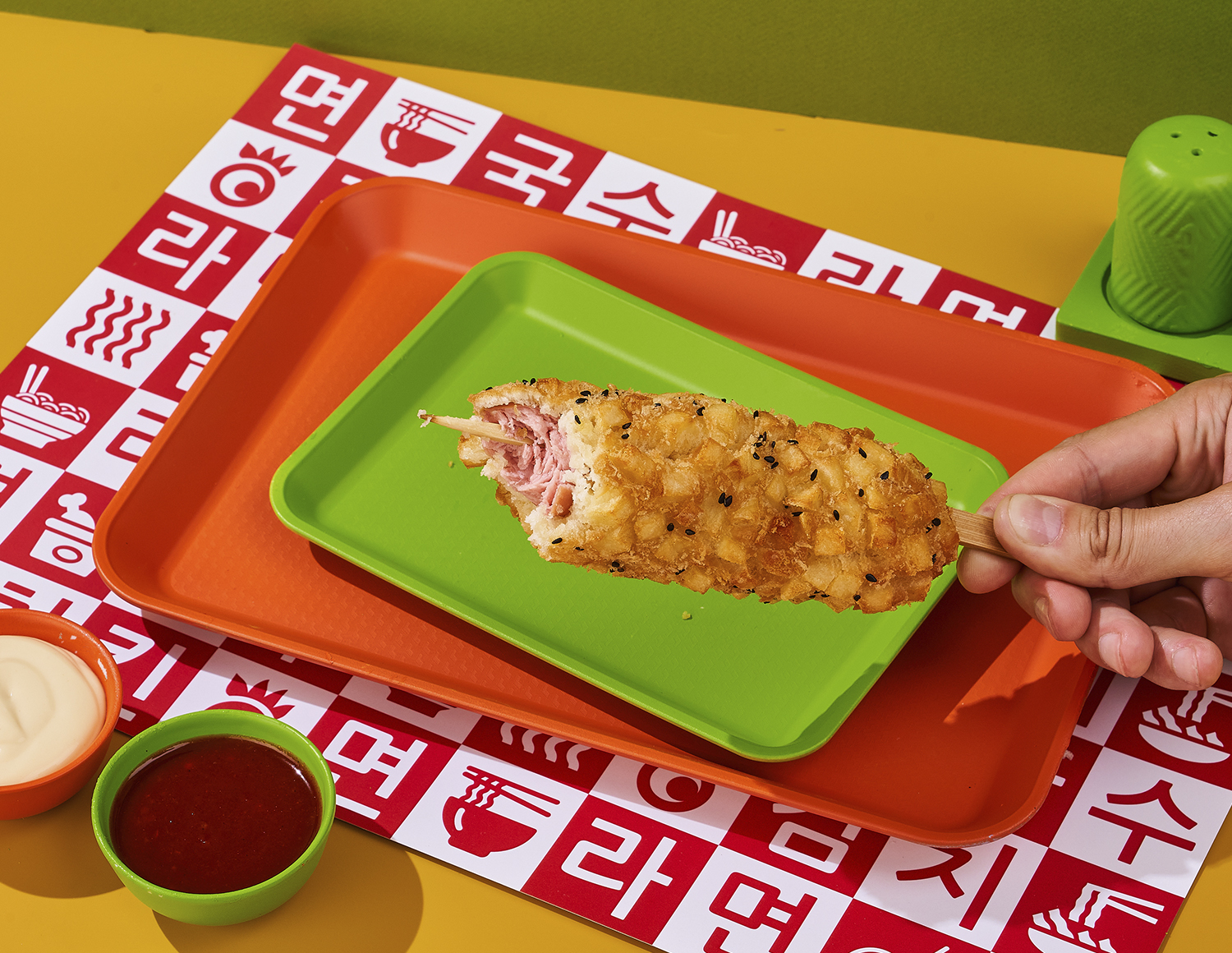 Корндог с сосиской