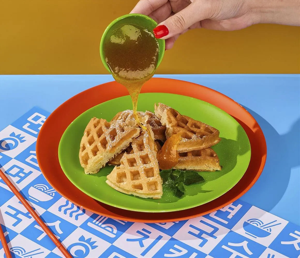 Вафли с сиропом