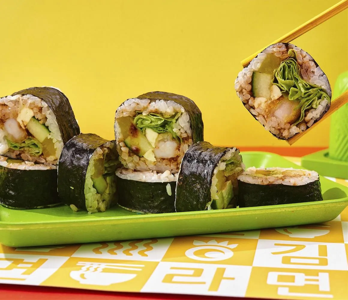 Кимпаб с креветкой