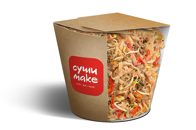 Рисовая лапша с морепродуктами