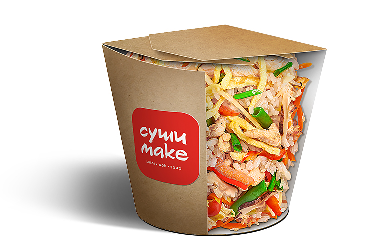 Паназиатский рис с курицей