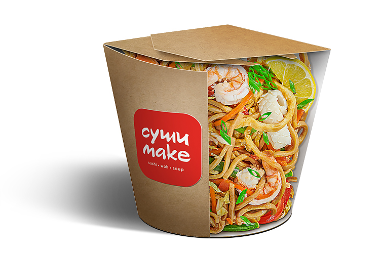 Соба с морепродуктами
