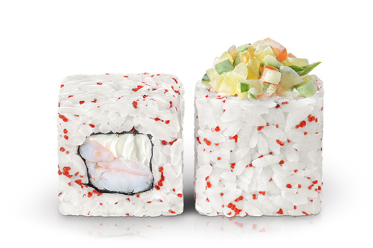 Эби с овощным соусом